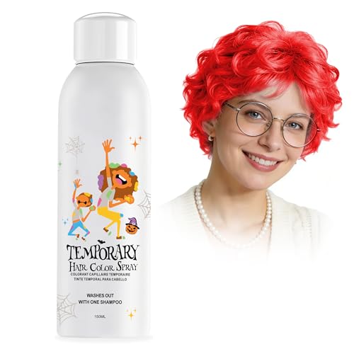 Spray de color temporal rojo para cabello 150ml