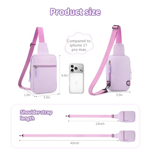 Image of Birthday Back to School Gifts for Teen Girls 8-12, Fanny Pack Crossbody Bag | 8 9 10 11 12 Year Old Girl Birthday Gifts, Kids Sling Bag Purse Travel Essential, Preppy Fashion Tween Girl Gift Trendy Stuff