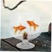 BESPORTBLE Clear Bubble Bowl, Glass Vase with Stand Fish Bowl Clear Planter Terrarium Globe Flower Vase Hydroponic Kitchen Table Centerpiece Footed Pedestal