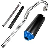 FVRITO High Performance Exhaust Muffler Silencer Pipe Assembly kit for Honda CRF50 XR50 70cc 110cc 125cc Taotao DB14 DB10 SSR SR110 Rocketa xpro db-x20 SDG Coolster Ex16 Chinese Pit Dirt Bike Blue - Image 2