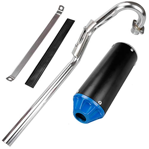 Fvrito High Performance Exhaust Muffler Silencer Pipe Assembly Kit For Honda Crf50 Xr50 70Cc 110Cc 125Cc Taotao Db14 Db10 Ssr Sr110 Rocketa Xpro Db-X20 Sdg Coolster Ex16 Chinese Pit Dirt Bike Blue #TOP1