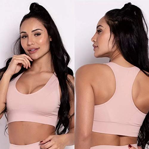 Kit 2 Top Suplex Nadador Academia Fitness (rose, M)