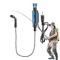 Alarme De Touche De Pêche – 2 Cloches à Canne Avec LED Clignotante, Détection D'angle, Eau Douce Ou Salée