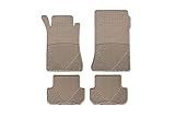 WeatherTech All-Weather Floor Mats for Mercedes CLK 55 AMG, CLK-Class - 1st & 2nd Row (MB W209 T), Tan