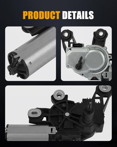 Image of ROADFAR Rear Windshield Wiper Motor Replacement for 2001-2005 for for Allroad,2001 for for S4,2002-2004 for for S6 3B9955711A,3B9955711B,3B9955711C Wiper Motor 4 Pins