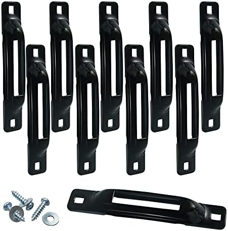 lifgarfe 10pcs Tie Down Slot Strap Anchors Fit for E-Track System Used as Tie Down Anchor Point for Trailers,Pickups,Vans,Trucks