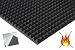 Produktbild lulushop Pyramiden-Schaumstoff-Daemmung-platten Dämmung Schaumstoff SELBSTKLEBEND Akustik Flammhemend PC ca.100 x 50 x 3 cm Anthrazit/Schwarz (Mit Selbstklebend)