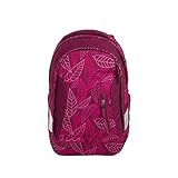 deuter rucksack lila Stabil SATCH Purple Leaves Kinder-Rucksack, 45 cm, Lila Rosa Blätter, SAT-SLE-001-9H3