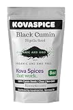 Kova Spice Organic Black Cumin Seed, Nigella. Premium Grade - 8oz