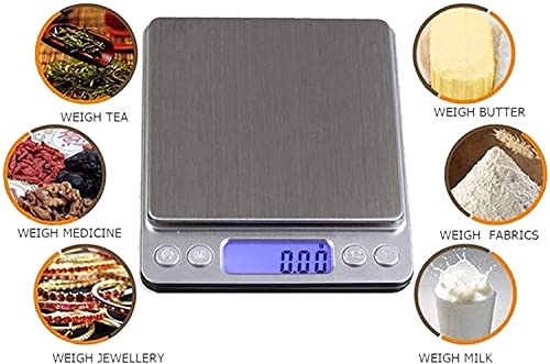 Báscula Digital Portátil Mini LCD 500g/0.01g miniatura 4