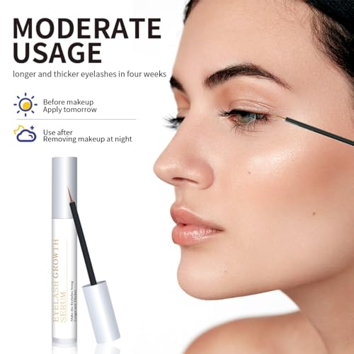 Lash Serum,Premium Eyelash Growth Serum,Eyelash Serum,Lash Serum Eyebrow Enhancer Brow Serum for Longer, Fuller Thicker Lashes & Brows (5ML)