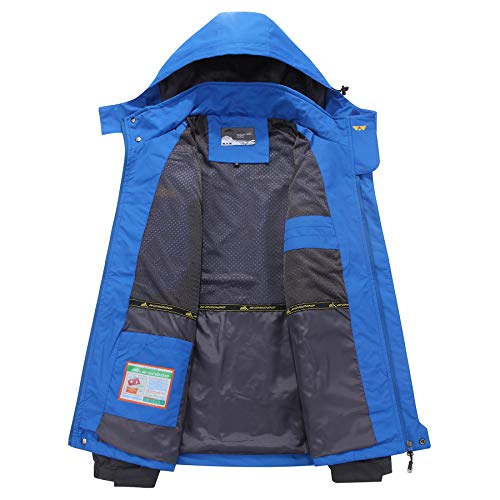 Kolongvangie Ski Jackets Outdoor Sports Detachable Hooded Mountain Cold Weather Rain Jackets Sports Breathable Uniforms