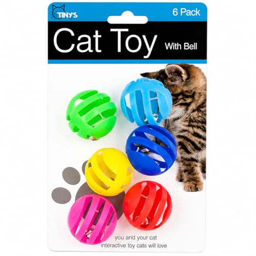 bulk buys Balls with Bells Cat Toys Set Medium Breeds