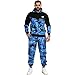 Price comparison product image A2Z Mens Tracksuit Hoodie with Joggers Camouflage Sweatpants - T.S Camo 602 Blue._3XL