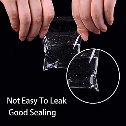 Easytle Approx 203 Pcs 6 Cm Clear Resealable Cellophane Cello Bags Resealable Adhesive On Flap Self Sealing Opp Tiny Clear Bags Self Seal Clear Plastic Poly Bags For Jewelry Candies Cookies Decorative #TOP2