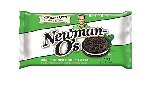 Newman's Own Organics Newman O's 8 oz, Mint Creme, 48 Ounce, 6 Pack