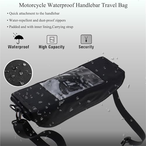 Bolsa almacenamiento manillar para Goldwing GL1800 1500 1200 6