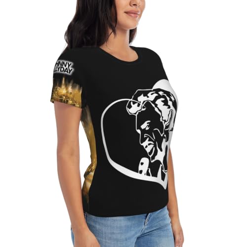 T-shirt Johnny Hallyday femme le cadeau idéal pour fan de rock