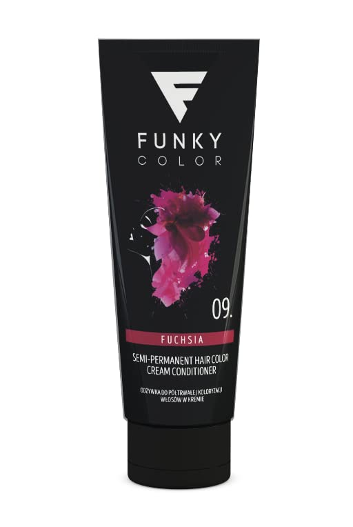 FUNKY COLOR FUCHSIA 09, tinte para coloración del cabello semipermanente. (28 colores)