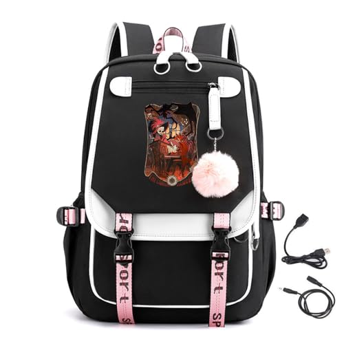 Sac à dos anime Hazbin Hotel pour le collège les cours et les voyages