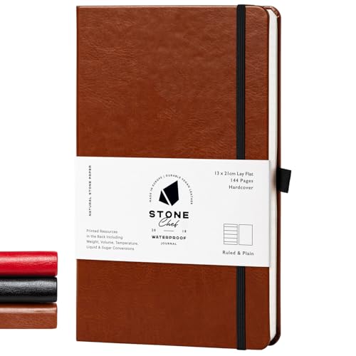 Stone Journal Chef Notebook – 13 × 21 cm Waterproof