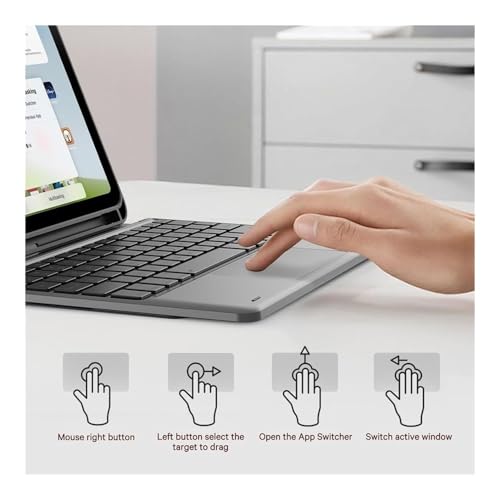 Teclado y funda para iPad Air 4 y M2 que soluciona la falta de puerto 5