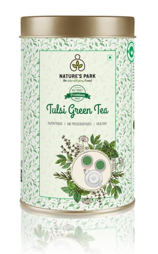 Image of NATURE'S PARK GREEN TEA (Basil (Tulsi), 125 Gm)