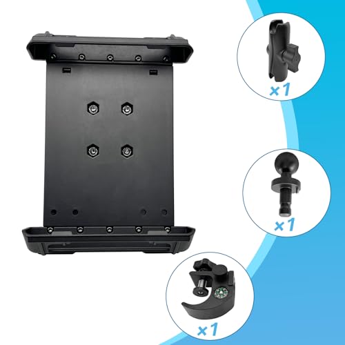 JIEYUEXIN Tablet Data Collector Bracket with Compass & Phone Holder, Cradle Bracket for Data Collector Controller - Thumbnail 3