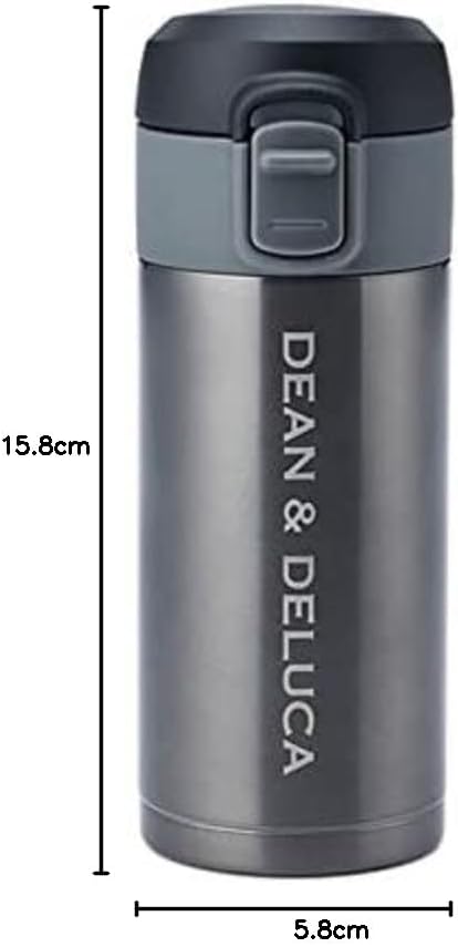 DEAN & DELUCA(ディーンアンドデルーカ) ワンタッチ栓スリムボトル ガンメタル200ml