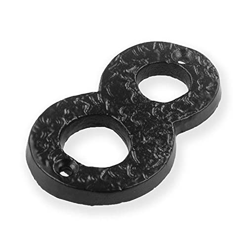 TERF® 3 Inch (75mm) Antique Black Screw Fix Front Door Number '' 8 '' Mailbox Hotel House Door Number Suitable for All Door Types Wooden uPVC and Composite With Fixing Screw [ Number