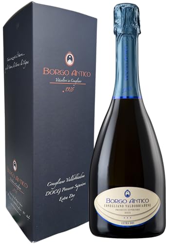 Borgo Antico Prosecco Superiore DOCG Extra Dry 75cl bottle with gift box