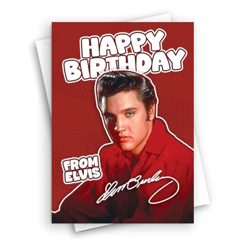 HWC Trading Elvis Presley Musician Fan Happy Birthdays Cards Celebrations Geetings Gifts - A5 (ID-005673)