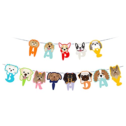 VLVEE 2 Stück Happy Birthday Banner Girlande Dekorationen Cover