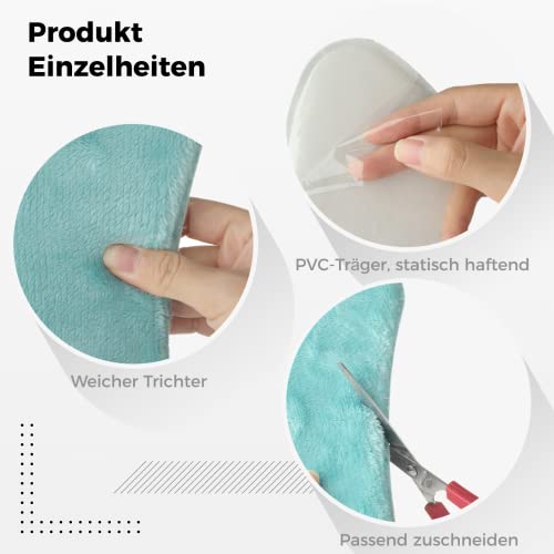 YHomU WC-Sitzbezug, 2 PCS Toilettensitzbezug WC-Sitzwärmer Memory WC Sitzkissen Foam Waschbar Wc-Sitz Pad Wc Wärmer Pad – Bild 4