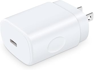 25W Samsung Fast Charging Block Android Phone Charger USB C Wall Outlet Plug Adapter for Samsung Galaxy A17 A16 5G/Z Flip/Fold7/A54/S25 Ultra/A15/A35/S24/S23/A23,iPhone 17/Air/16e/15,Pixel 10 Pro/9a/8