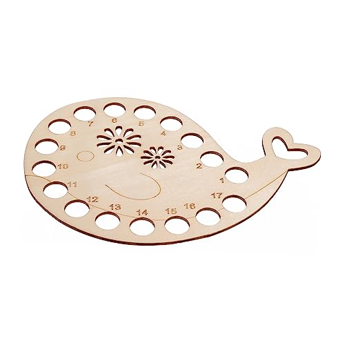 KONTONTY Cross-Stitch Floss Threader Wooden Threader Embroidery Thread Organizer Dmc Floss Storage Thread Organizing Tool