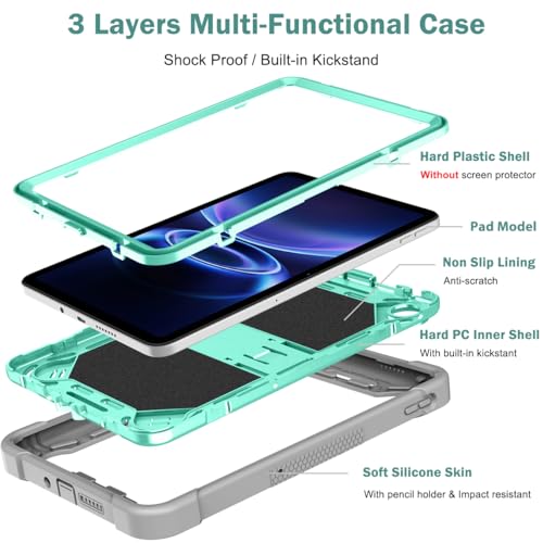 Coque Redmi Pad SE 9.7 antichoc robuste hybride bicolore - 6