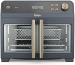Ninja | Premier ministre français de la Porte Air frites Oven 10-in-1 fonctions: 20.3-qt capacité 5-qt Air Panier à frire, Pan de feuille, Porte-fils, Râteau à griller, Accessoires de lave-vaisselle et de sécurité, sans PFAS FO101BL