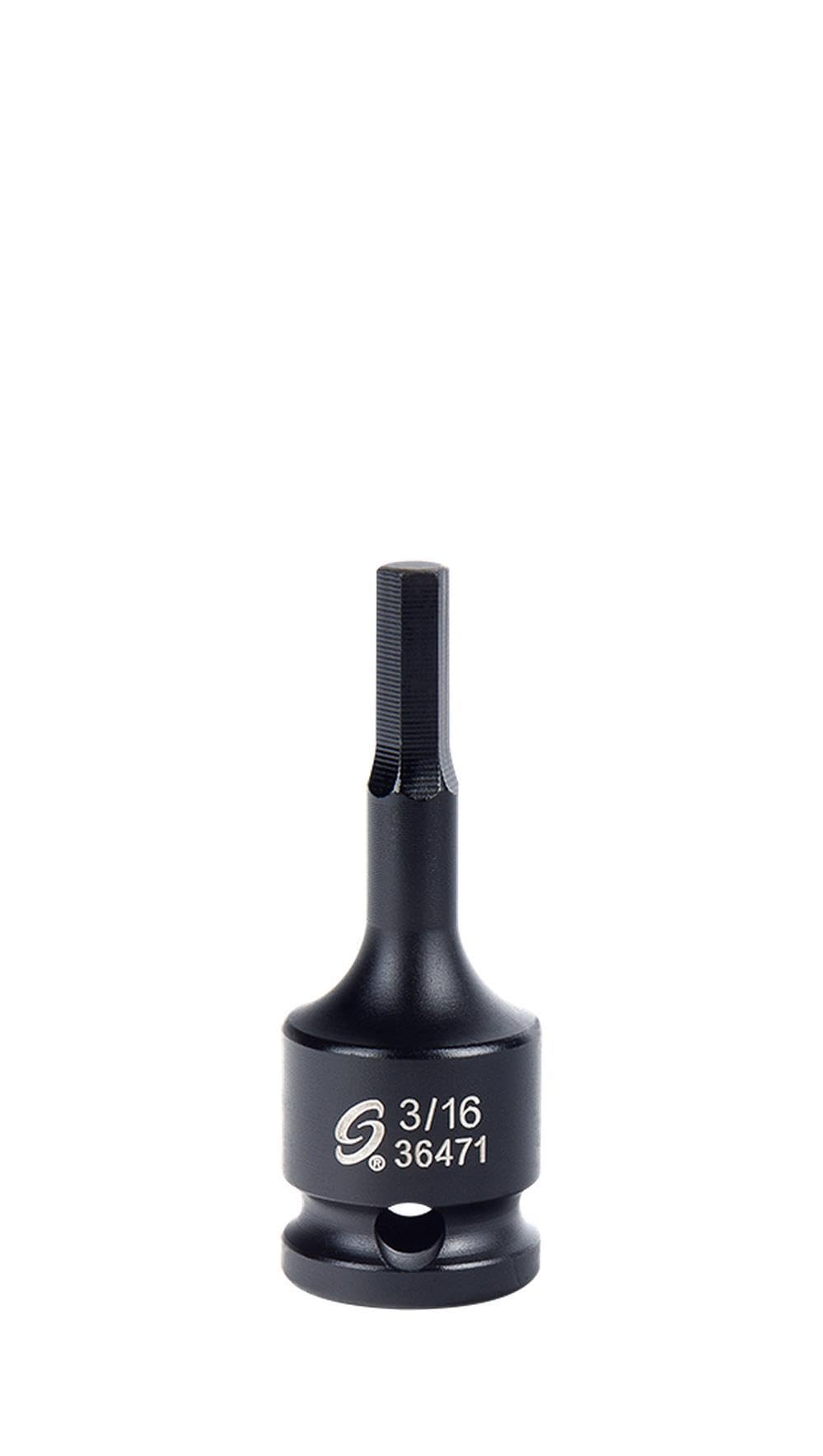 Sunex 36471 3/8-Inch Drive 3/16-Inch Hex Impact Socket