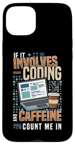 �R�[�f�B���O�ƃJ�t�F�C���̖ʔ����v���O���}�[���֗^����ꍇ �X�}�z�P�[�X iPhone 15 Plus �p