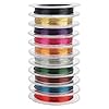 10 rouleau Fil de fer pour Bijoux Coloré Fil de Cuivre Métallique 0.3mm Bijoux Artisanat Faire pour Perlage et Bijoux Art Floral et Modélisme