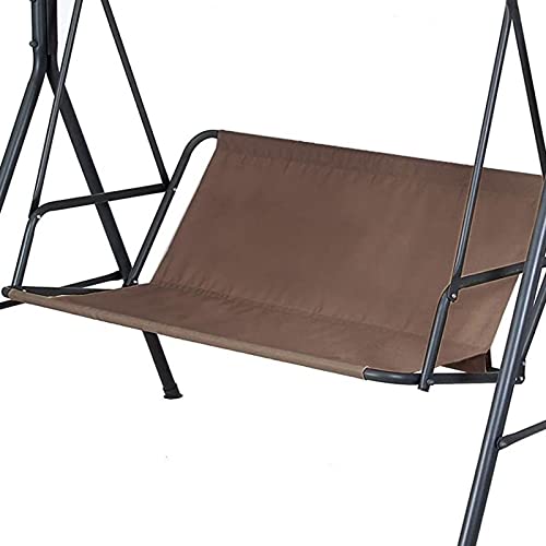 Typutomi Swing Seat Cover - 600D Thickened Oxford Waterproof Chair Bench Replacement for 2/3 Seat Patio Garden Swing (Coffee S - 45.3x18.9x18.9in)