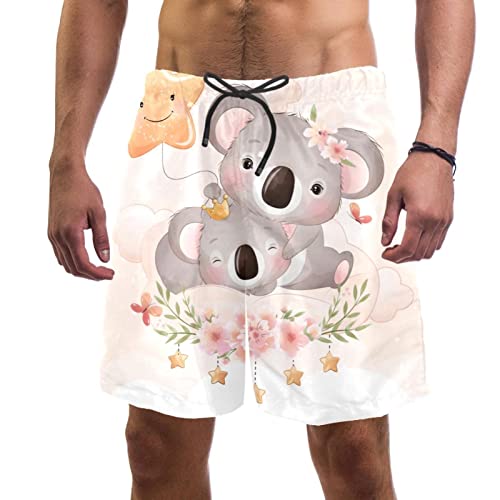 Short de plage floral à séchage rapide JDEZ pour hommes