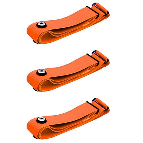 Cinturón de Frecuencia Cardíaca Elástico Banda de Pecho Ajustable y Lavable 3X