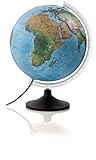 Solid R: Solid R - Globus mit 3-D-Oberfläche: Tischleuchtglobus mit 3-D-Oberfläche, stabile Kunststoffausstattung (Reliefglobus)
