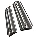1911 Full Size Grips Solid Stainless Steel Panels with Ambi Safety Cut Fits Government & Commander Includes 4 Mounting Screws