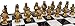 Medieval Times Crusades Knight Chess Set Gold & Silver Busts with 17 inch Faux Marble Storage Board
