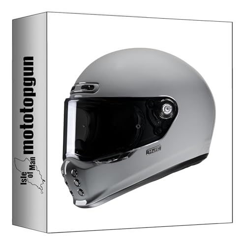 Casque intégral HJC V10 gris XXL : la solution pour les grands tours de tête inconfortables