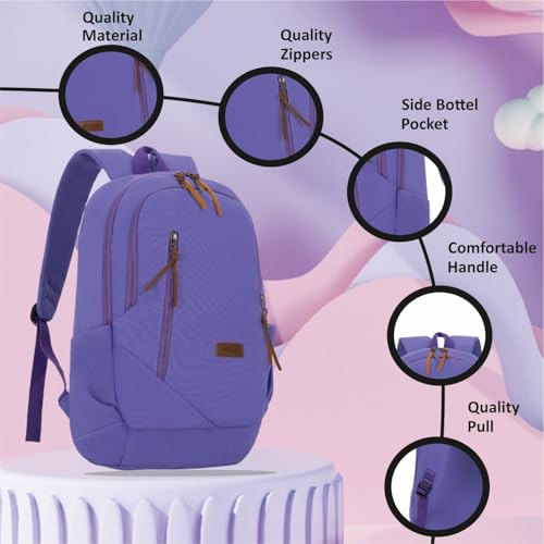 Image of Tinytot 30 Litre Japanese Korean Style School Bag Water-Resistant Laptop & Travel Backpack - Unisex Large 18 Inches Multipurpose Student Backpack for Boys & Girls, Men & Women