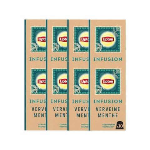 Infusion Verveine Menthe Lipton 80 Capsules Cover